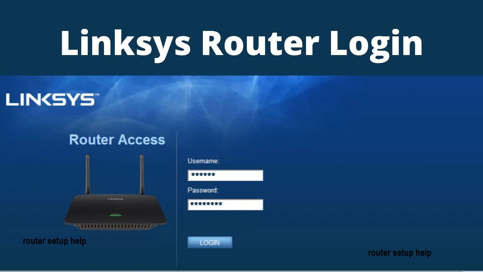 Linksys default username and password